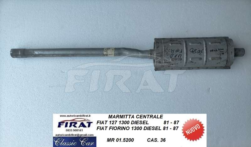 MARMITTA FIAT 127 1300 D-FIORINO D CENTR. (01.5200)